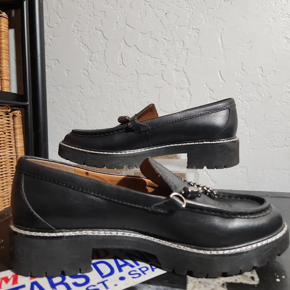 Sarto Size 7 By Franco Sarto Domina Leather Loafer